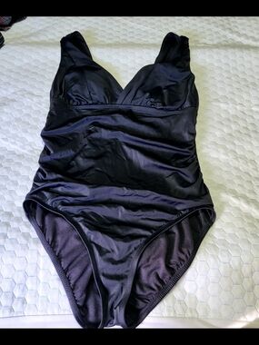 Classic One-Piece Swimsuit in Black
